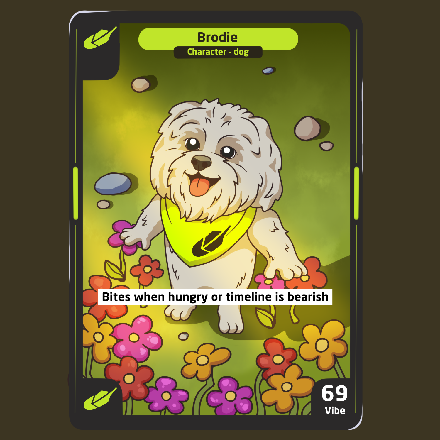 Brodie collectible trading card