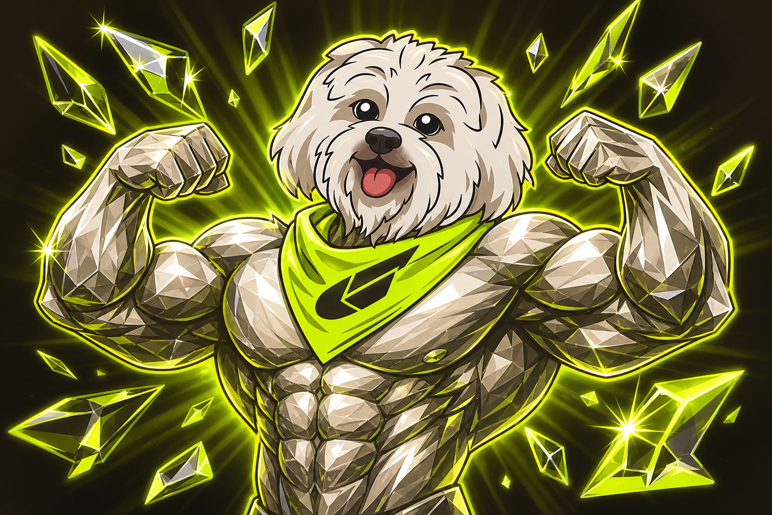 Heroic Brodie flexing with crystal shards