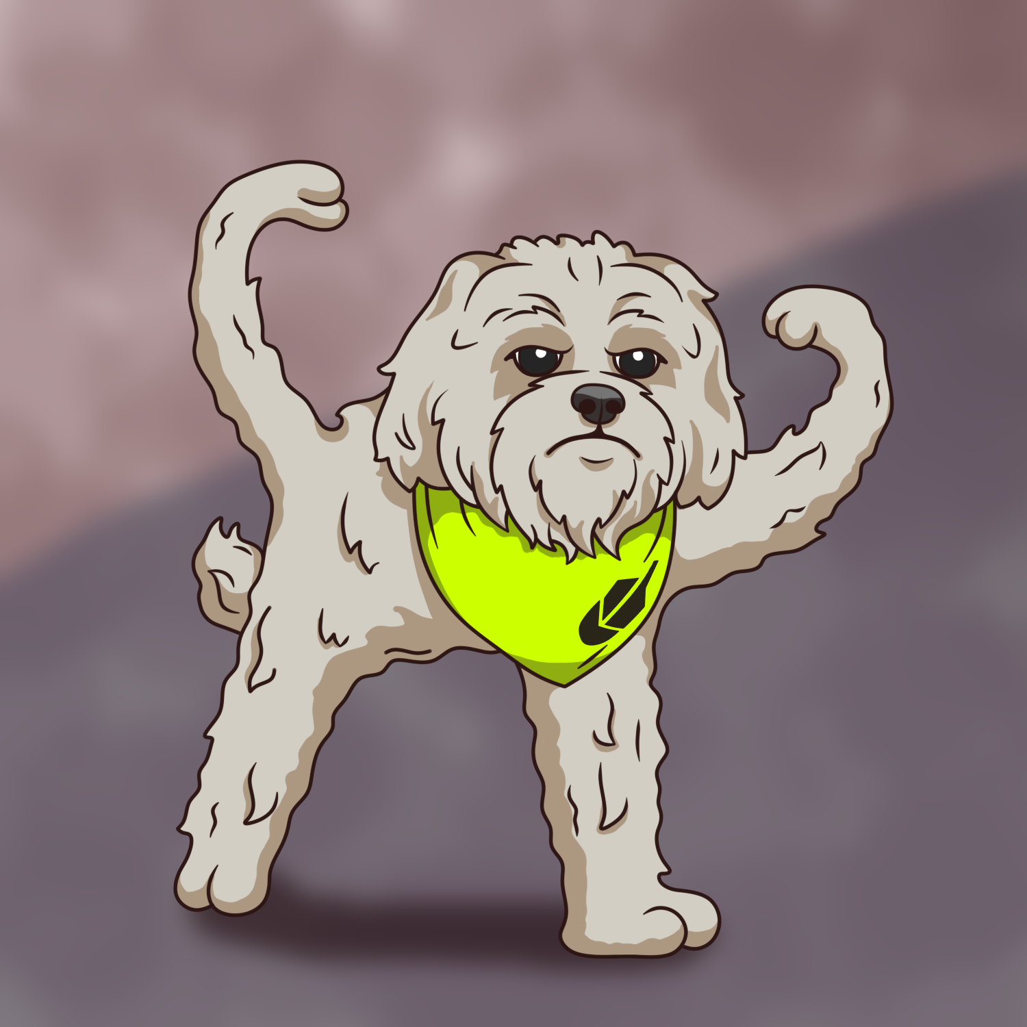 Muscular Brodie flexing